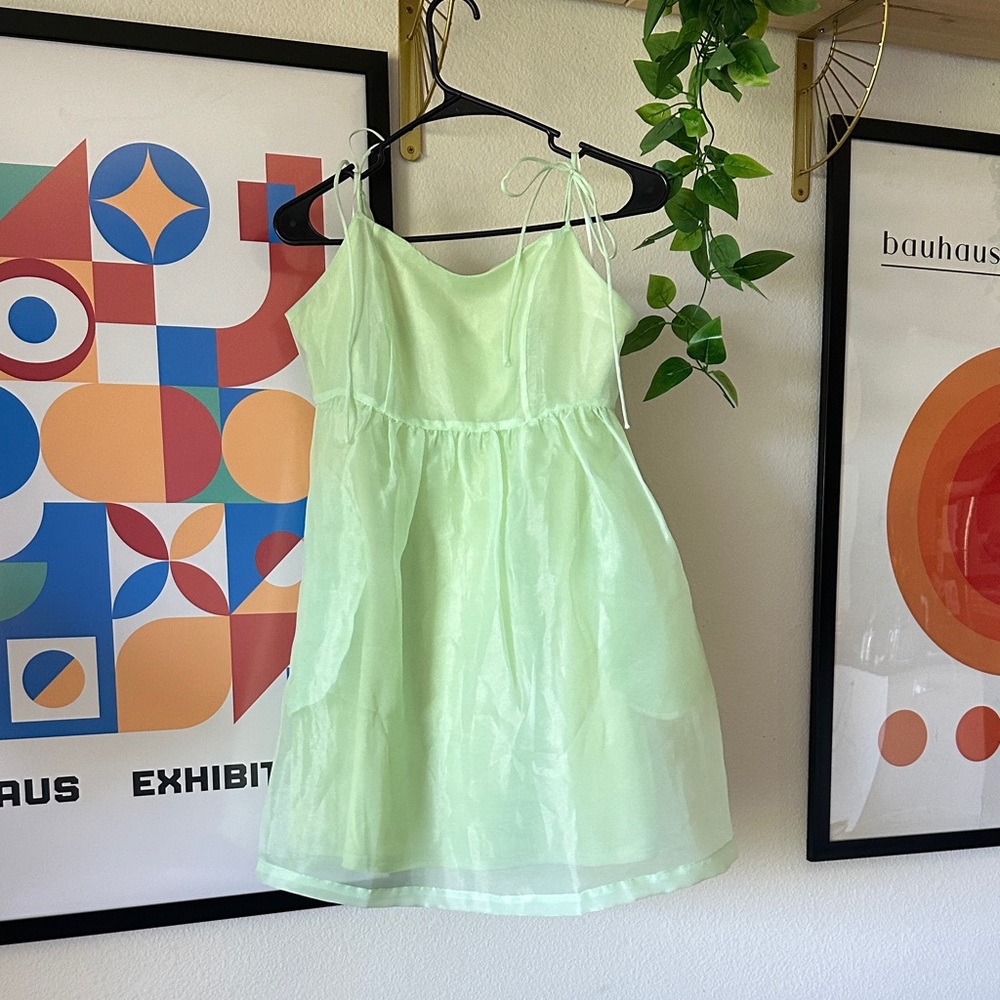 Altar'd State Light Green Mini Dress